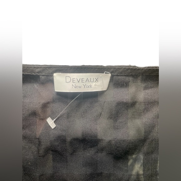 Deveaux New York Black Meadow Off The Shoulder Belted Midi Dress Size 0 - Picture 9 of 9